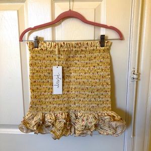 Petersyn Smocked  Floral Skirt